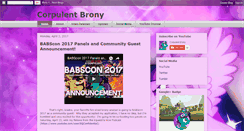 Desktop Screenshot of corpulentbrony.com